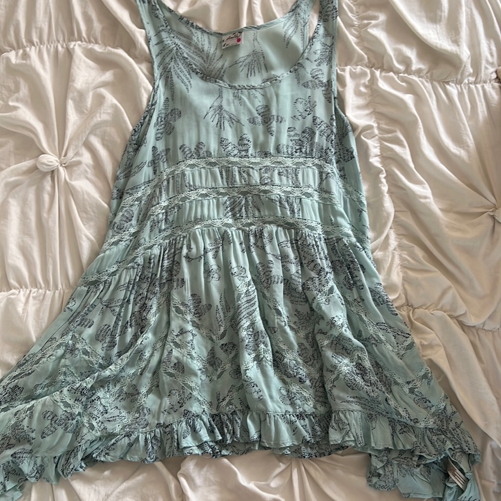 Free People blue baby doll dress